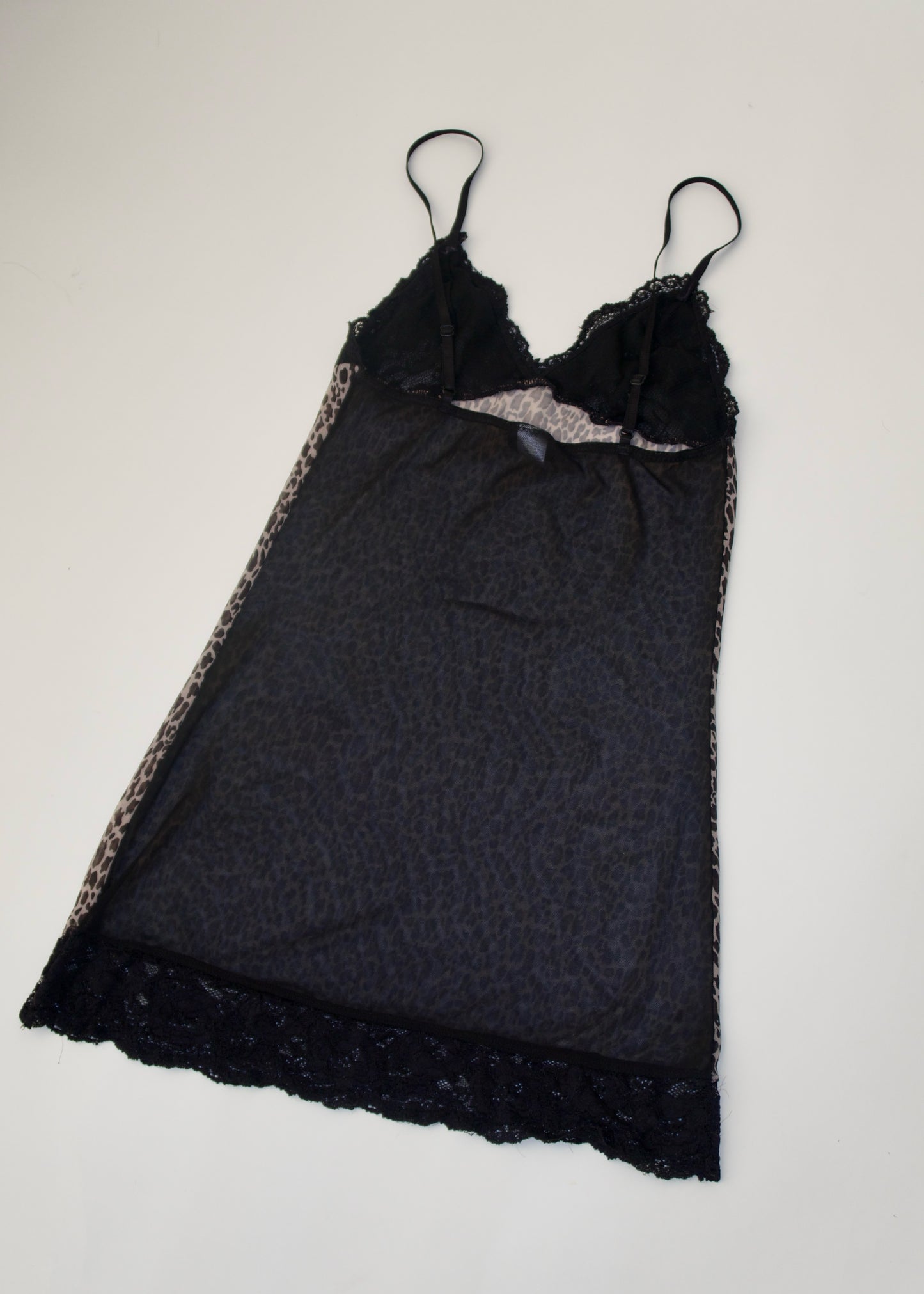 Rampage Cheetah Print Mesh Slip Dress