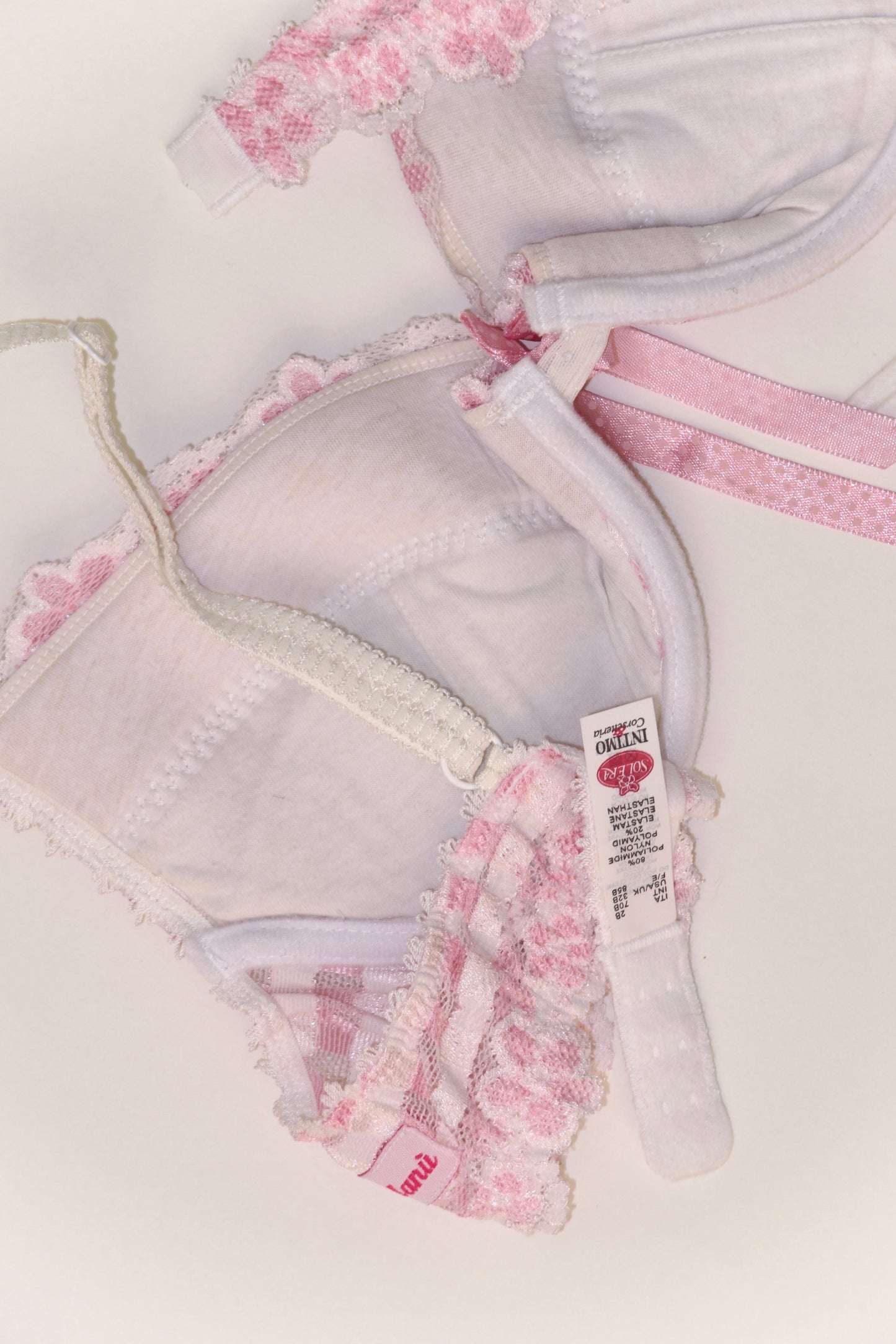 y2k Pink Gingham Bra & Panty Set