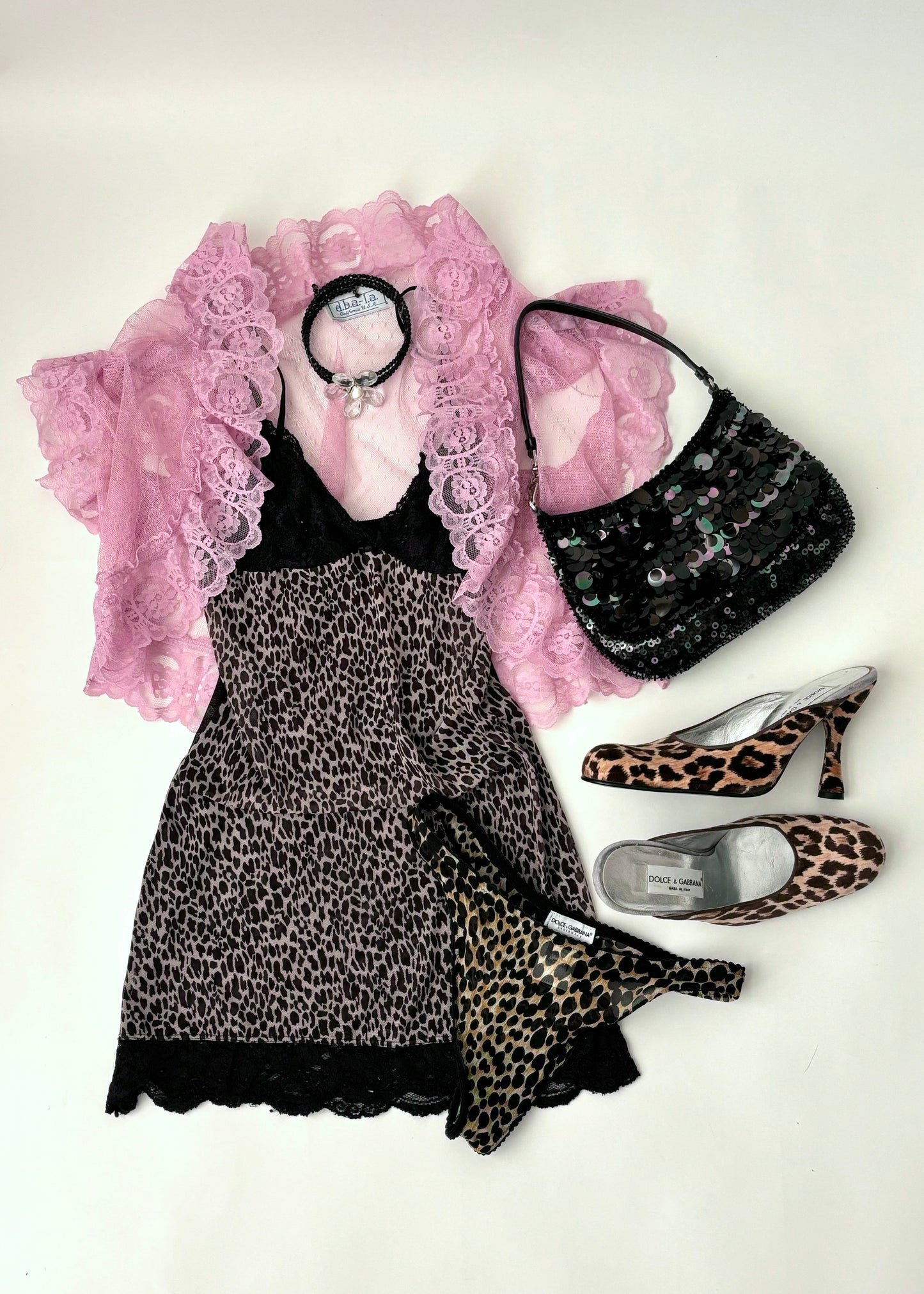 Rampage Cheetah Print Mesh Slip Dress