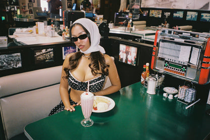 Good Baby Cropped Corset (polka dot)