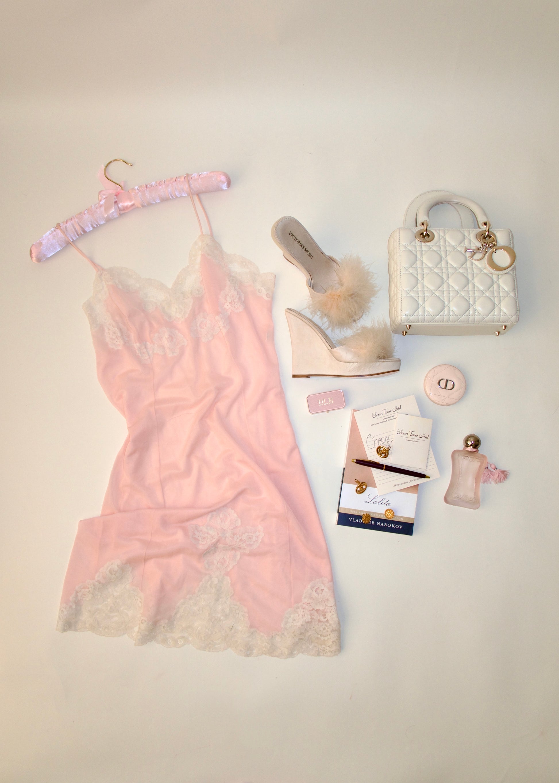 90s Pink Slip Dress Choux Louise 90s Pink Slip Dress Choux Louise